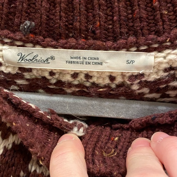 Vintage Woolrich sweater, used condition but warm. Some pilling - Picture 6 of 6